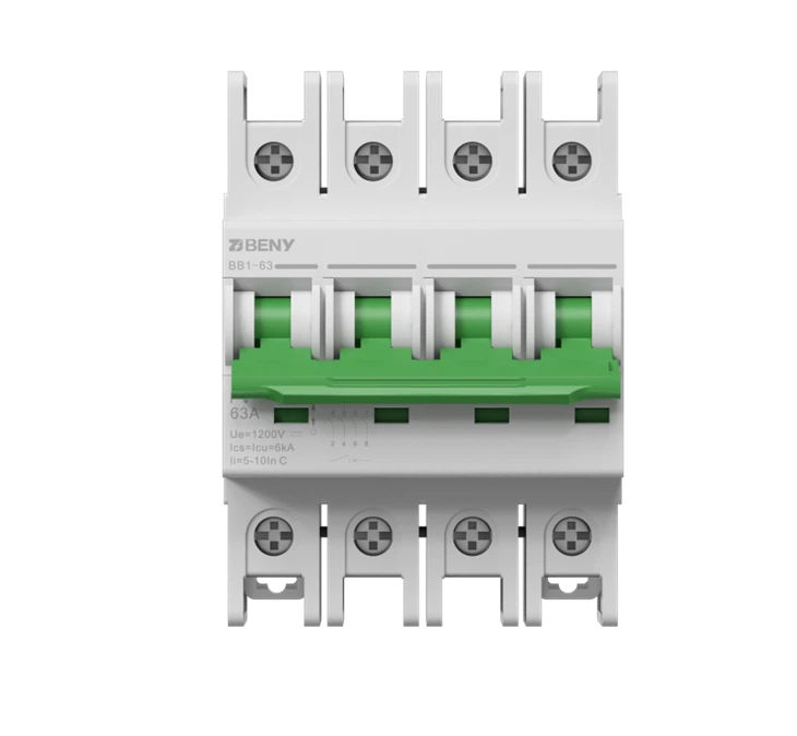 DC Mini Circuit Breaker 1200v 63a BB1-63 IEC & AS